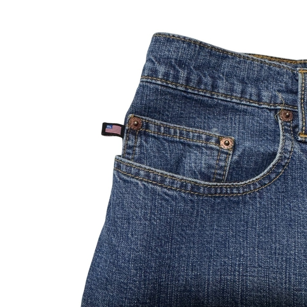 Ralph Lauren Polo Jeans (EUC) Vintage Denim Skirt, Size 12 - Picture 8 of 13